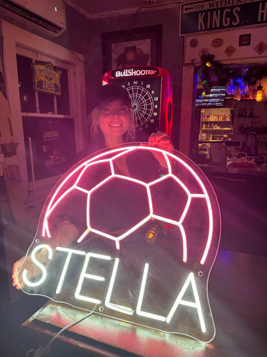 Sports Neon Signs | Custom Soccer Neon Sign | Custom Signs On Deman