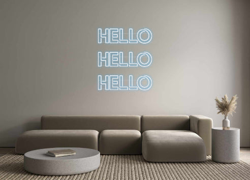 Neon Signs For Room | Custom Neon: Hello Hello| Custom Signs On Demand