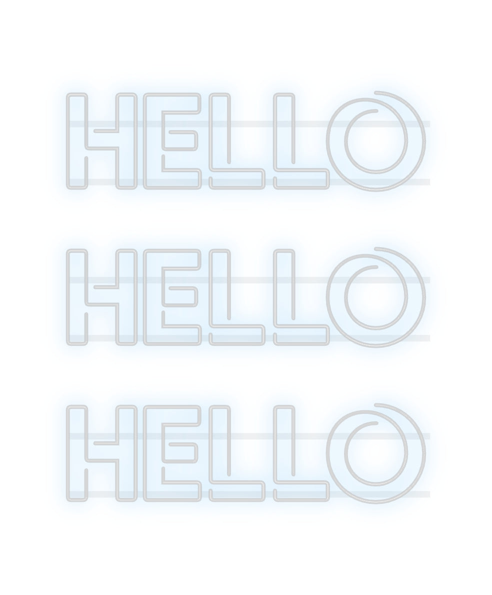 Neon Signs For Room | Custom Neon: Hello Hello| Custom Signs On Demand