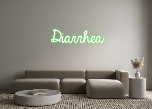 Neon Room Signs | Custom Neon: Diarrhea | Custom Signs On Demand