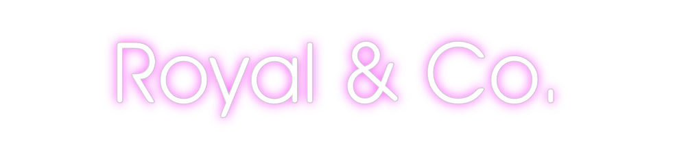 Custom Neon: Royal & Co.