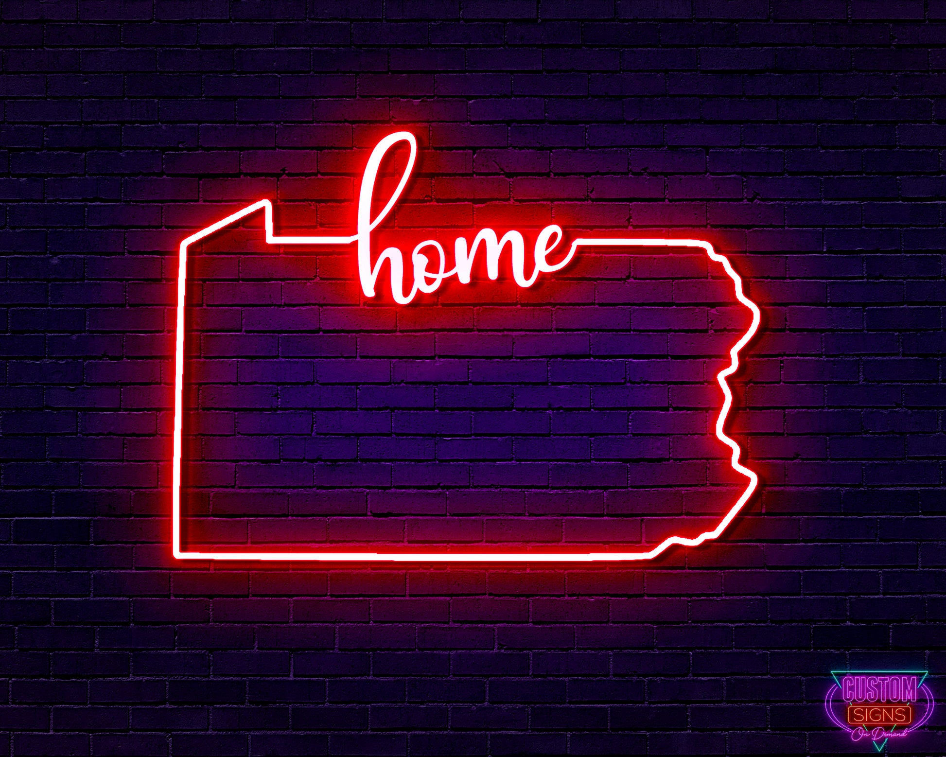 Custom Neon Signs Logo |Pennsylvania Neon Sign| Custom Signs On Demand