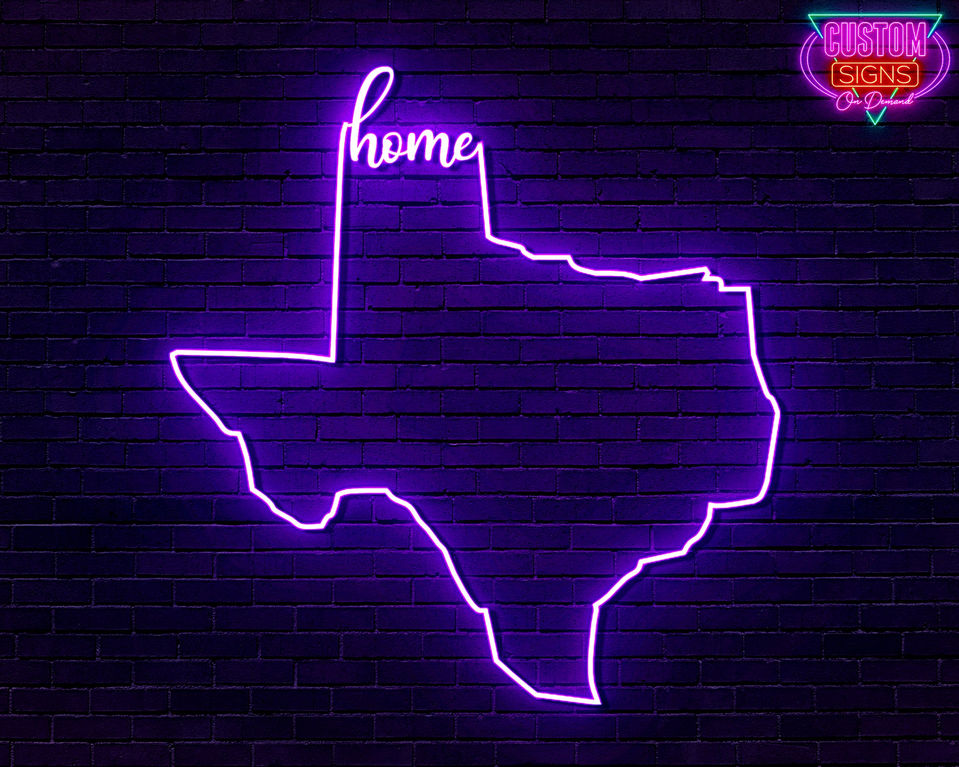 Acrylic Neon Signs | Texas Neon Sign | Custom Signs On Demand